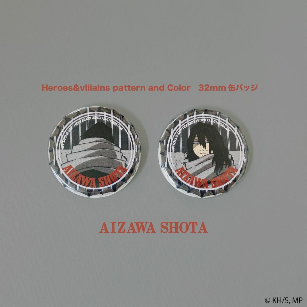 僕のヒーローアカデミア Heroes&villains pattern and Color 32mm缶
