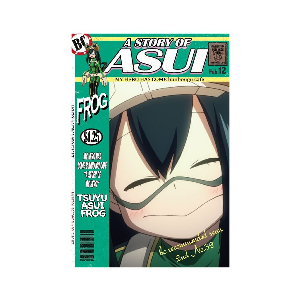 僕のヒーローアカデミア アメコミ風ポストカード 蛙吹梅雨 | 文房具