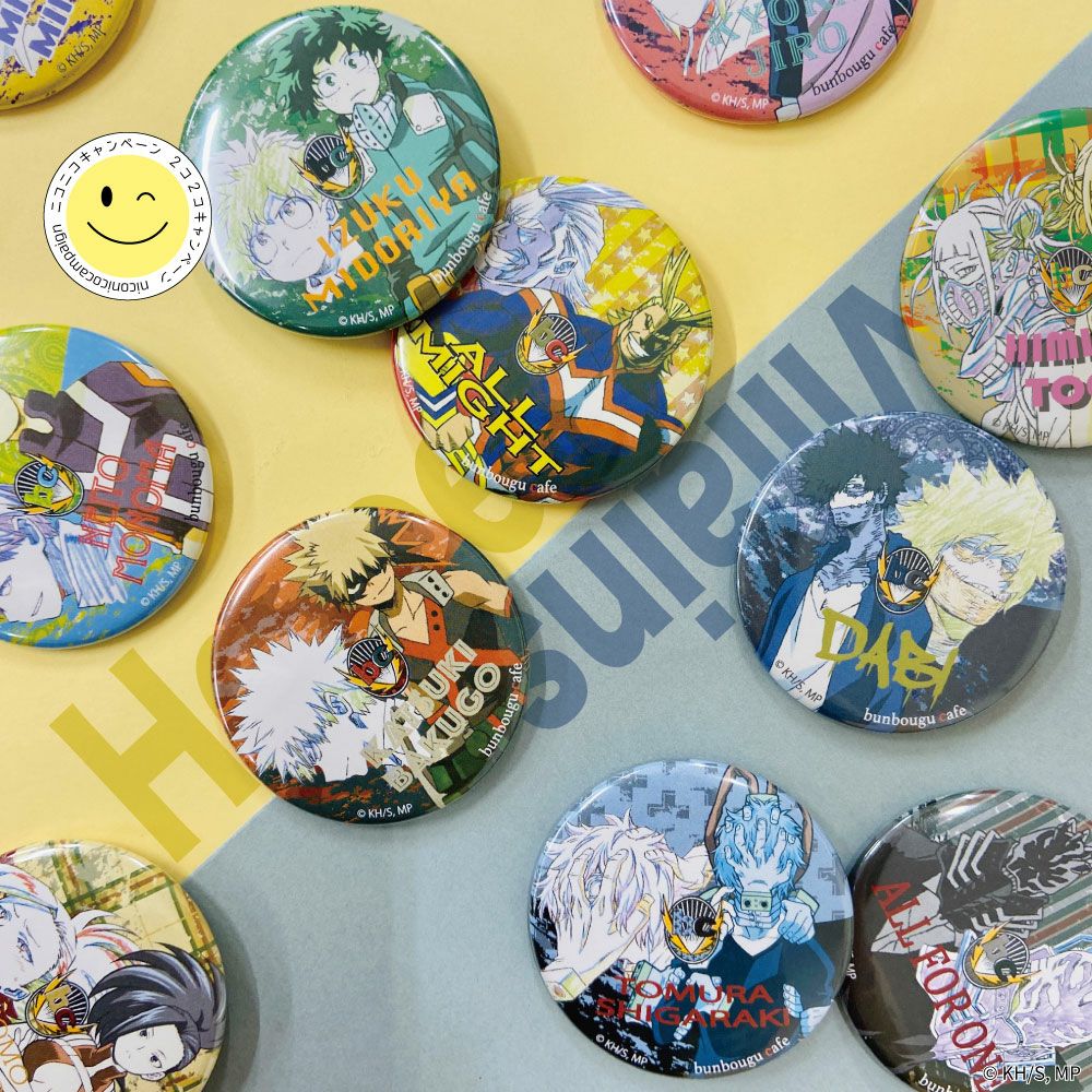 僕のヒーローアカデミア Heroes&villains pattern and Color 32mm缶