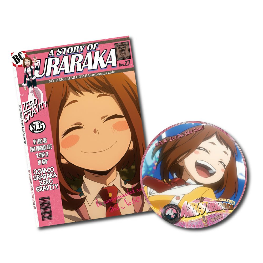 僕のヒーローアカデミア コースター&ポストカードセット 麗日お茶子