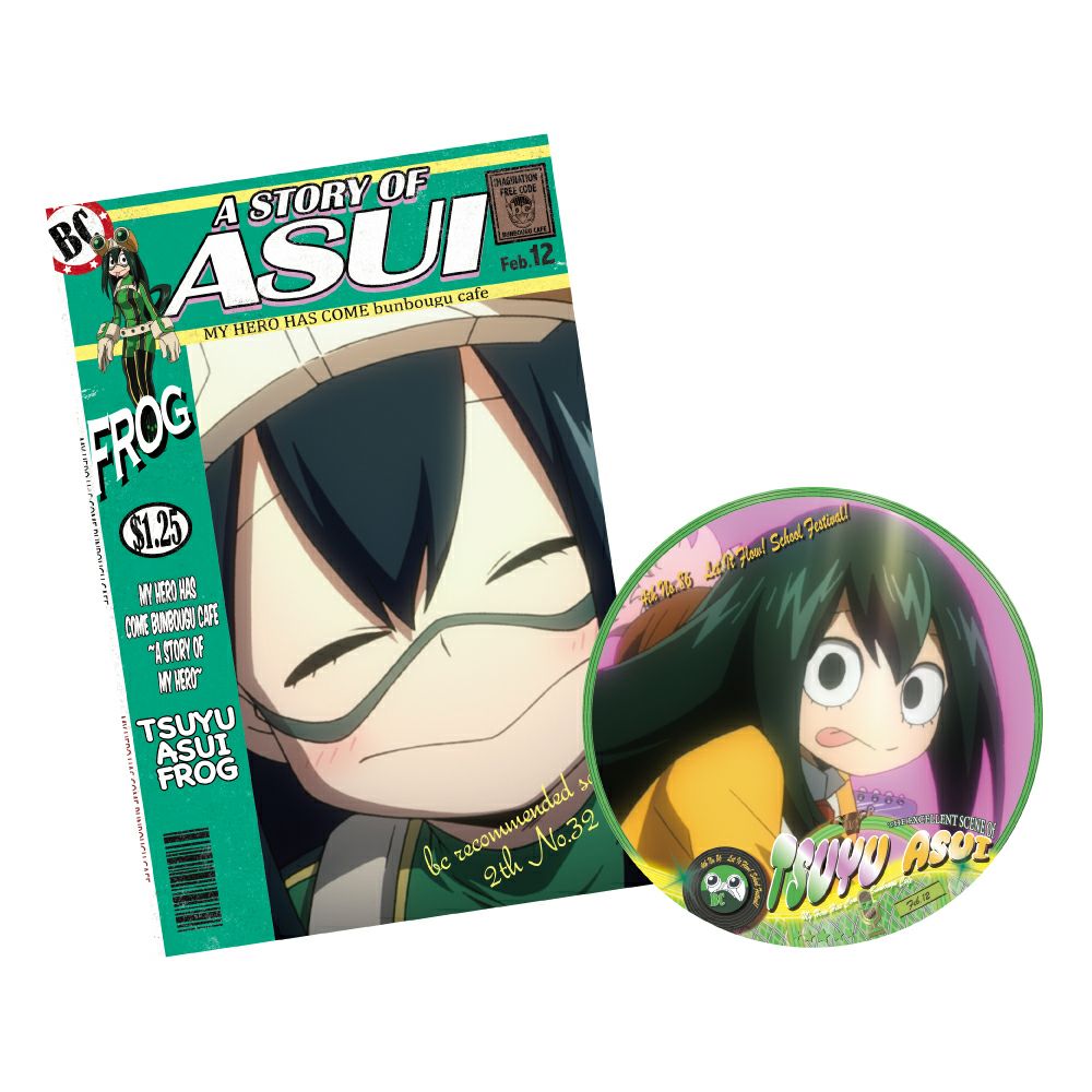 僕のヒーローアカデミア アメコミ風ポストカード 蛙吹梅雨 | 文房具