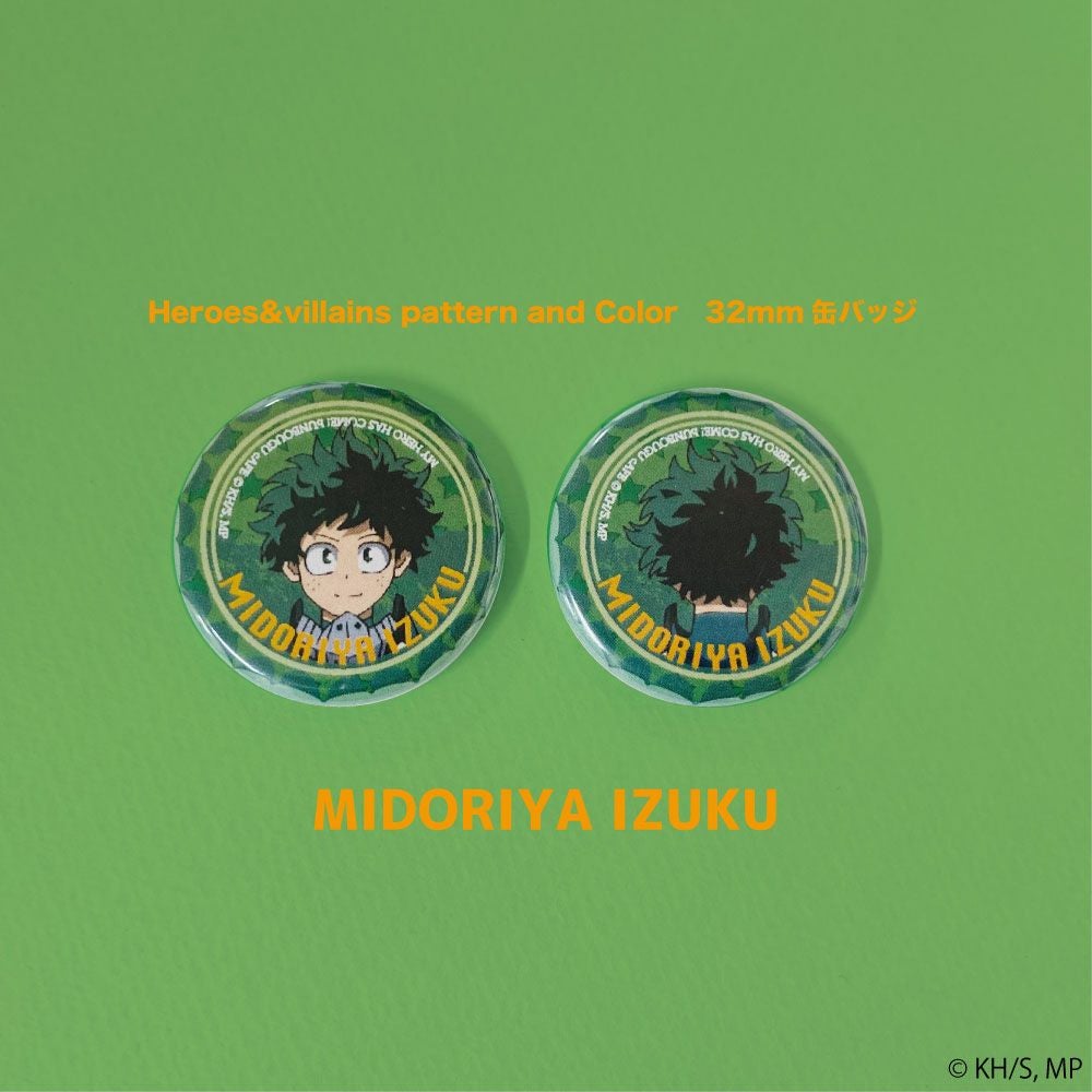 僕のヒーローアカデミア Heroes&villains pattern and Color 32mm缶