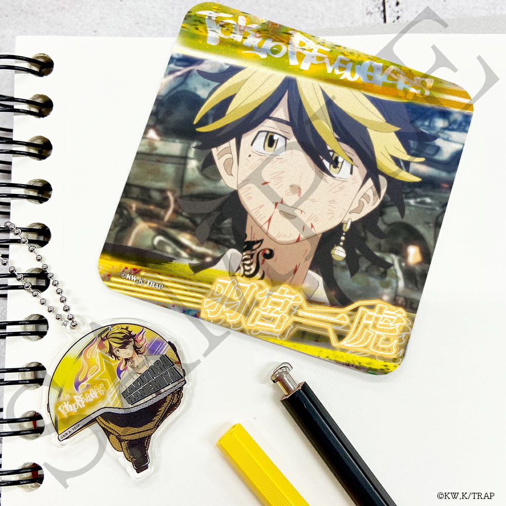 東京リベンジャーズ×文房具カフェ レトロシアターモチーフ 缶バッジ 羽