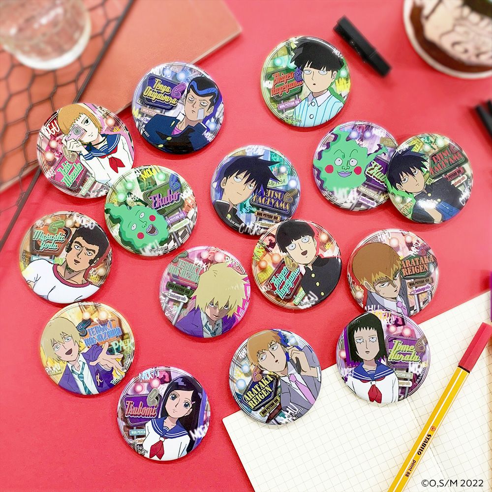 モブサイコ100×文房具カフェ 描き下ろし缶バッジ ランダム販売