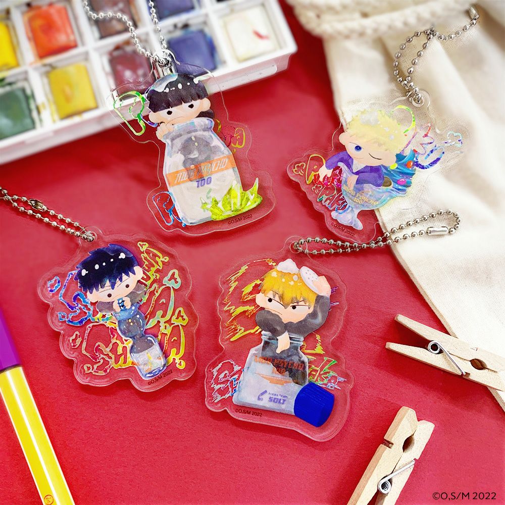 モブサイコ100 III×文房具カフェ すたさっさ。 缶バッジ ランダム販売