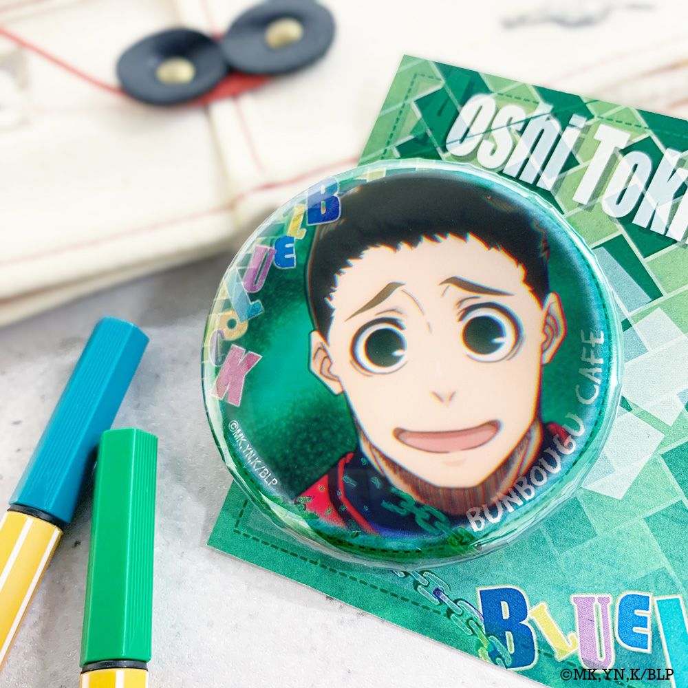 ブルーロック×文房具カフェ ワッペンモチーフ 缶バッジ 二子一揮