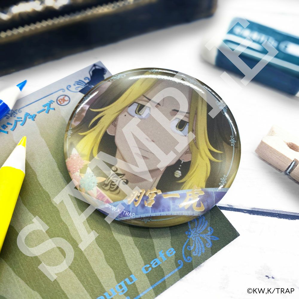 東京リベンジャーズ×文房具カフェ レトロシアターモチーフ 缶バッジ 羽