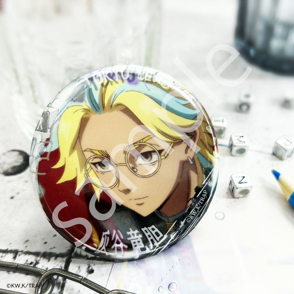 東京リベンジャーズ×文房具カフェ 春時雨モチーフ 缶バッジ 灰谷 蘭