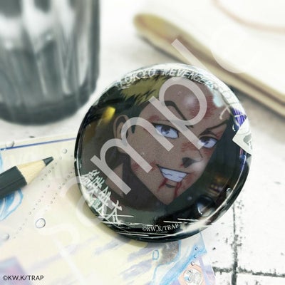 東京リベンジャーズ×文房具カフェ 春時雨モチーフ 缶バッジ 黒川イザナ 東京リベンジャーズ黒川イザナ文房具カフェ場面写アクスタ缶バッジまとめ