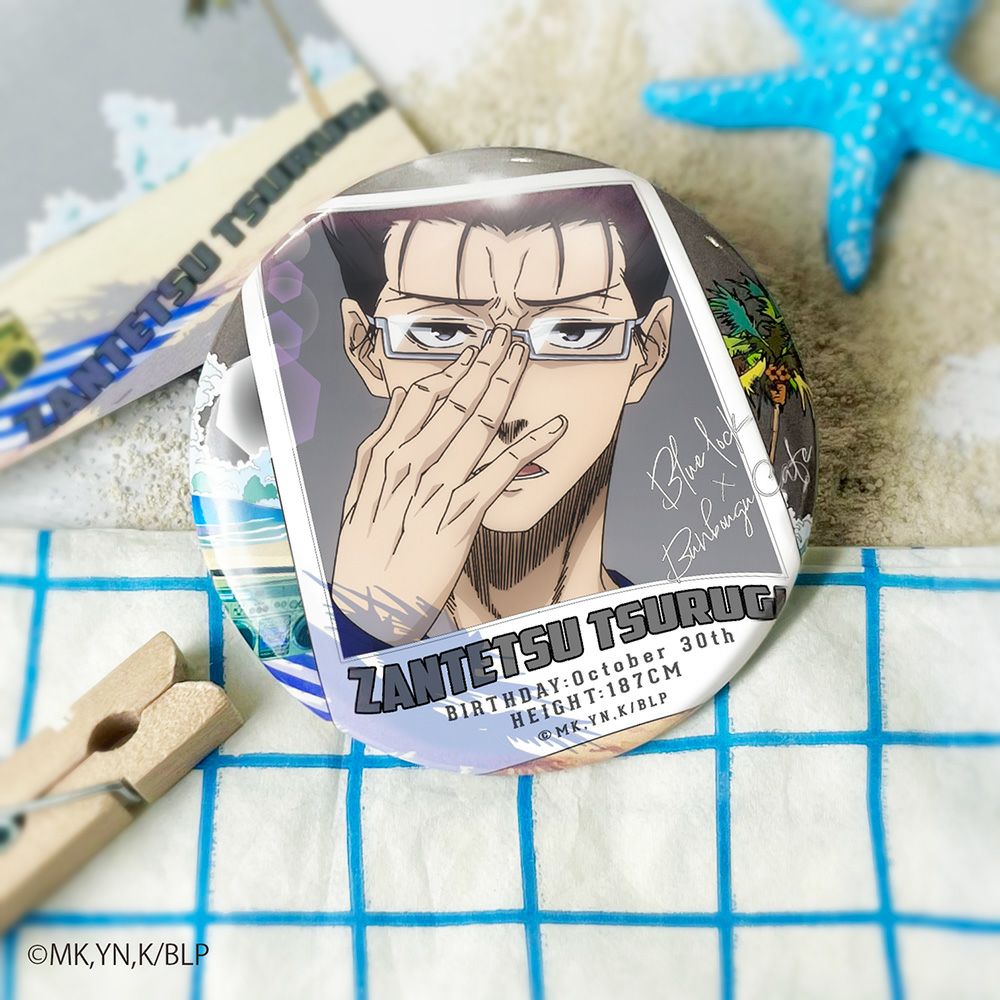 ブルーロック×文房具カフェ ワッペンモチーフ 缶バッジ 剣城斬鉄