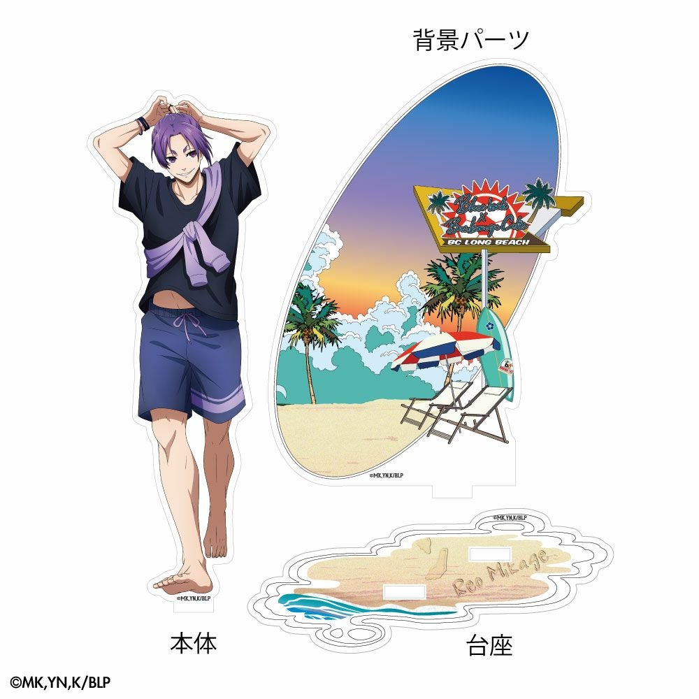 ブルーロック×文房具カフェ シーサイドモチーフ ジオラマアクリル