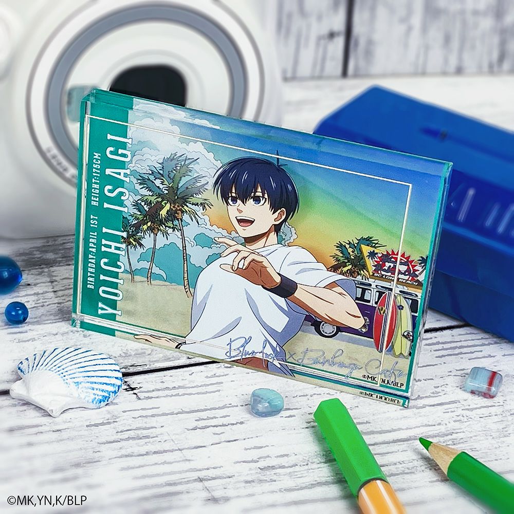 ブルーロック×文房具カフェ シーサイドモチーフ アクリルブロック 潔