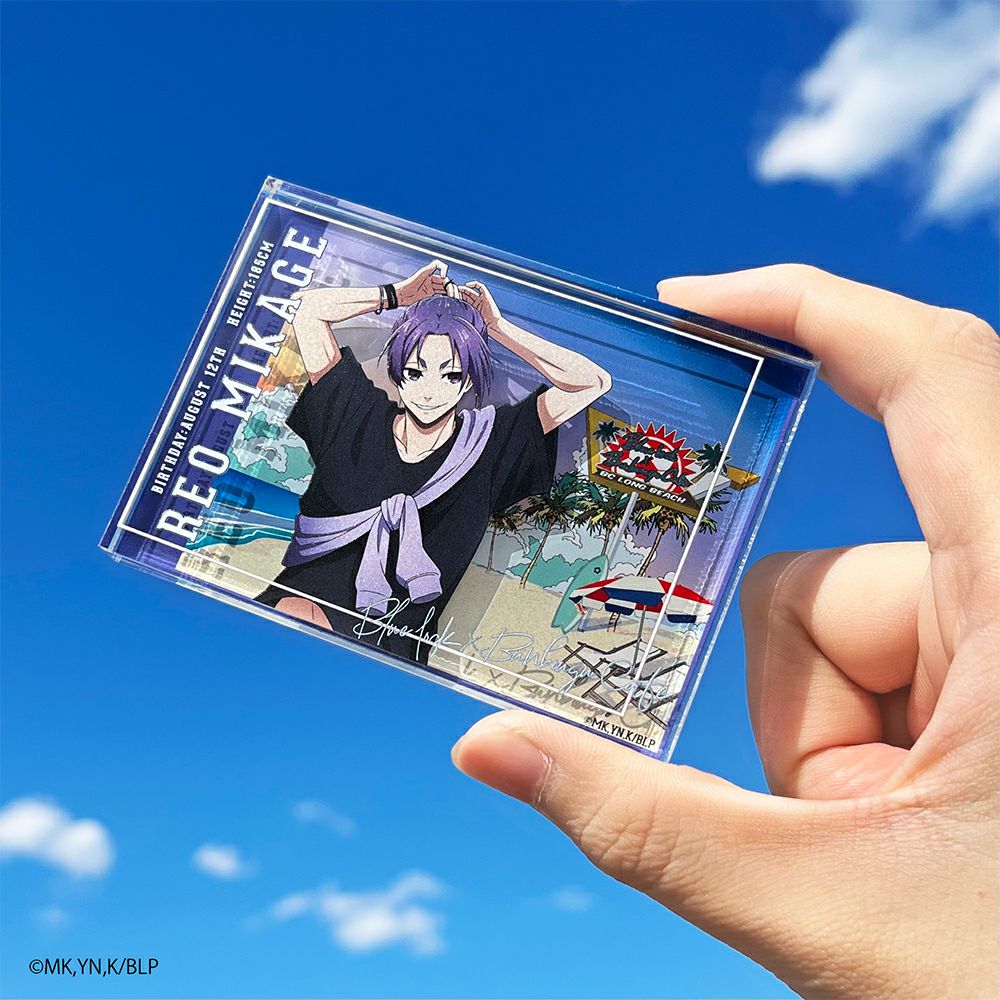 ブルーロック×文房具カフェ シーサイドモチーフ アクリルブロック 御影