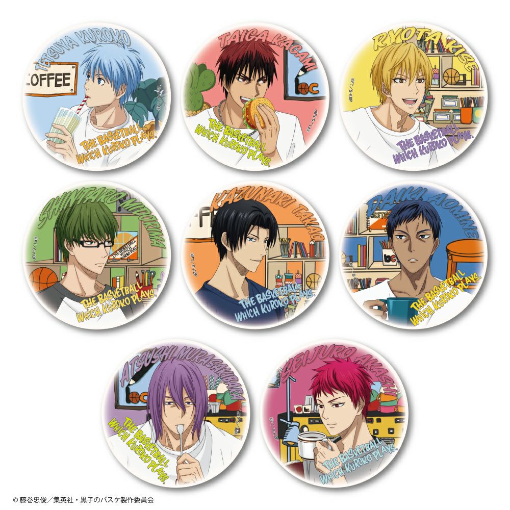 黒子のバスケ×文房具カフェ カフェインテリアモチーフ 描き下ろし缶