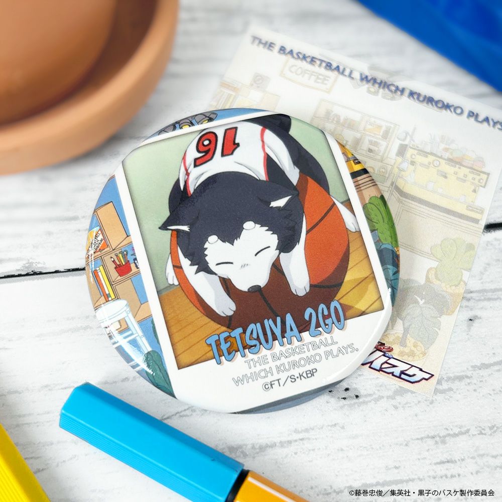 黒子のバスケ 文房具カフェ カフェポスターモチーフ 缶バッジ 桃井さつき 黒子のバスケ×文房具カフェ カフェポスターモチーフ 缶バッジ 桃井