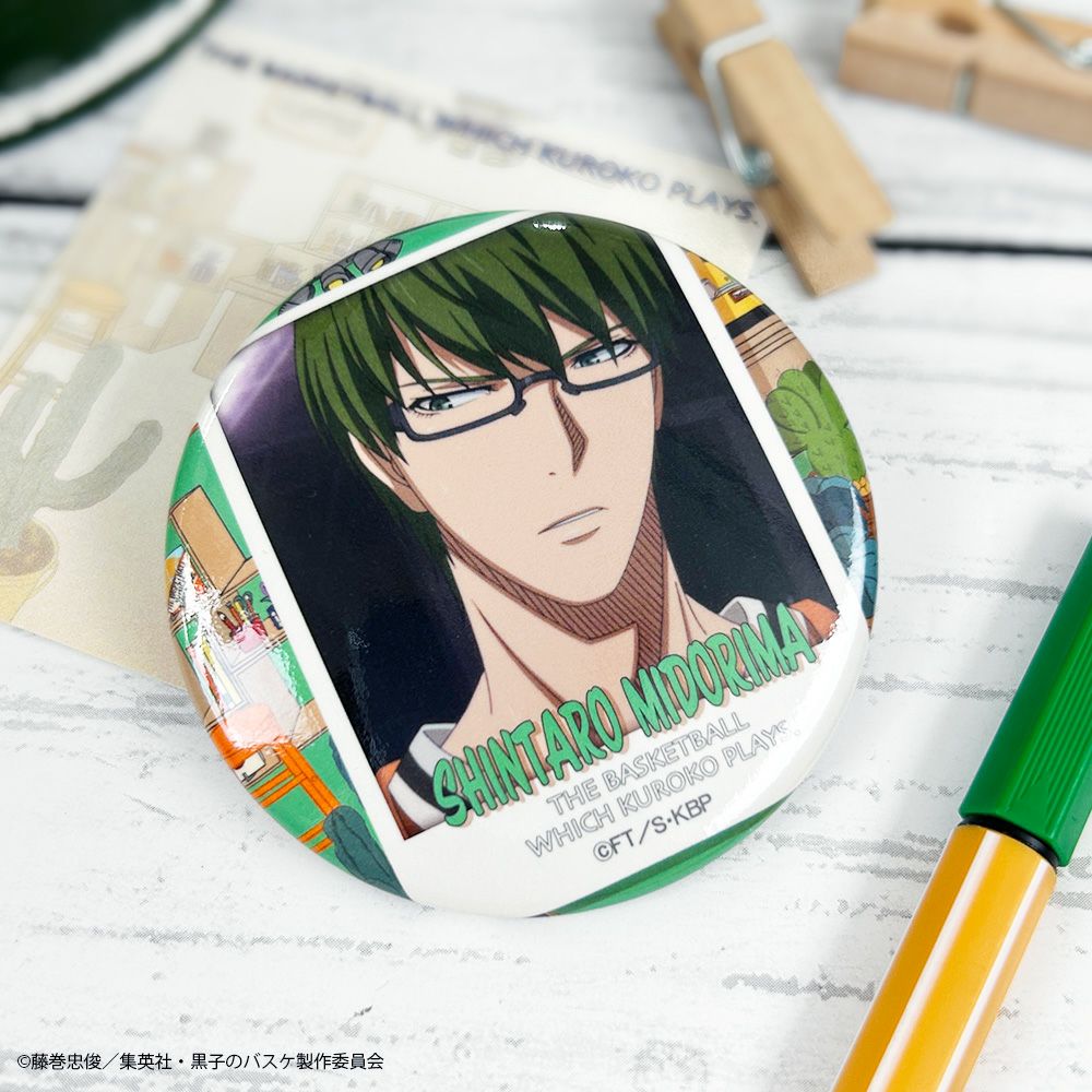 黒子のバスケ×文房具カフェ カフェポスターモチーフ 缶バッジ 根武谷