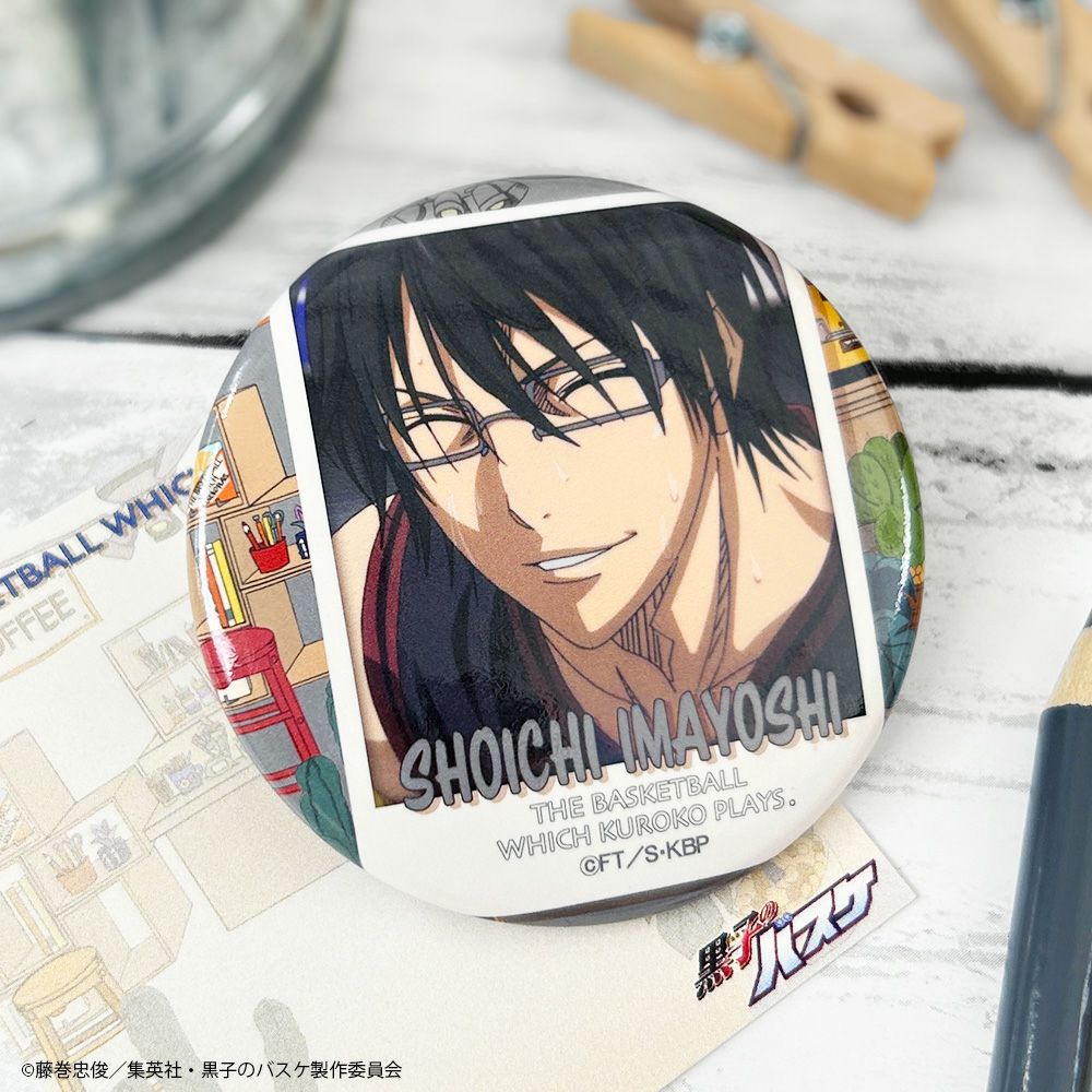 黒子のバスケ 今吉翔一 缶バッジ　文房具カフェ 100個 まとめ売り 黒子のバスケ×文房具カフェ カフェポスターモチーフ 缶バッジ 今吉翔一