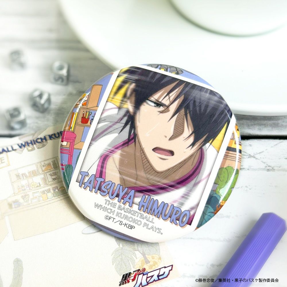 黒子のバスケ×文房具カフェ カフェポスターモチーフ 缶バッジ 水戸部凛