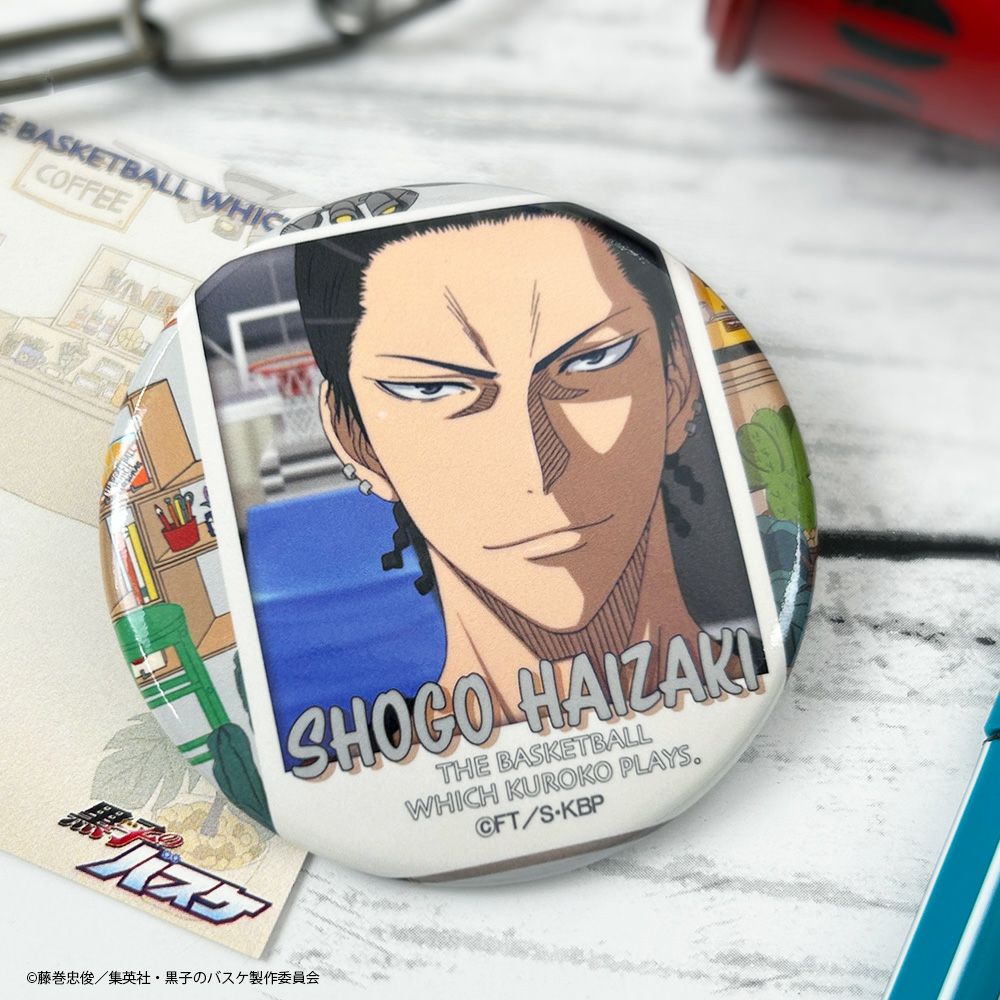 黒子のバスケ×文房具カフェ カフェポスターモチーフ 缶バッジ 桃井