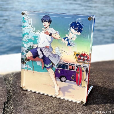 ブルーロック×文房具カフェ シーサイドフライヤーモチーフ 缶バッジ 糸 