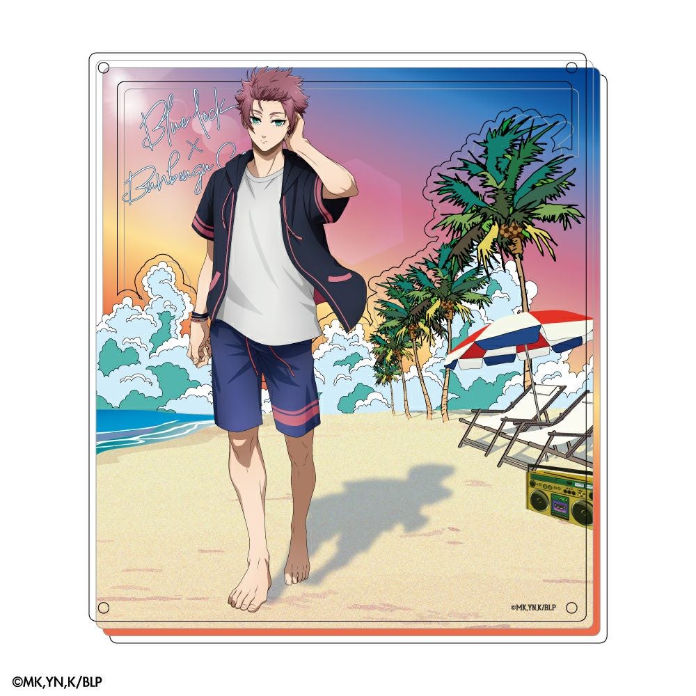 ブルーロック×文房具カフェ シーサイドモチーフ アクリルフレーム 糸師