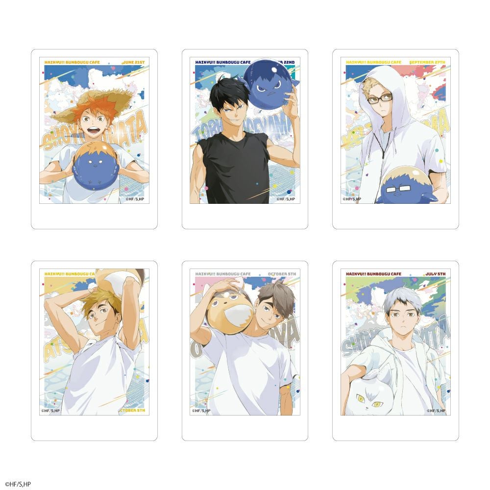 ハイキュー!!×文房具カフェ カラービーチモチーフ キャラクター