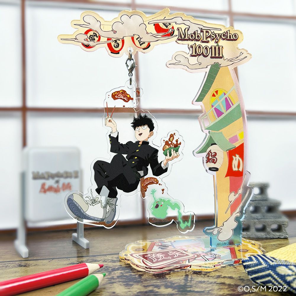 モブサイコ100×文房具カフェ アクリルスタンド 霊幻新隆 | 文房具
