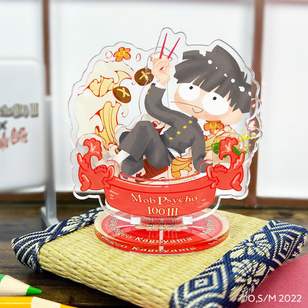 モブサイコ100×文房具カフェ アクリルブロック 花沢輝気 | 文房具