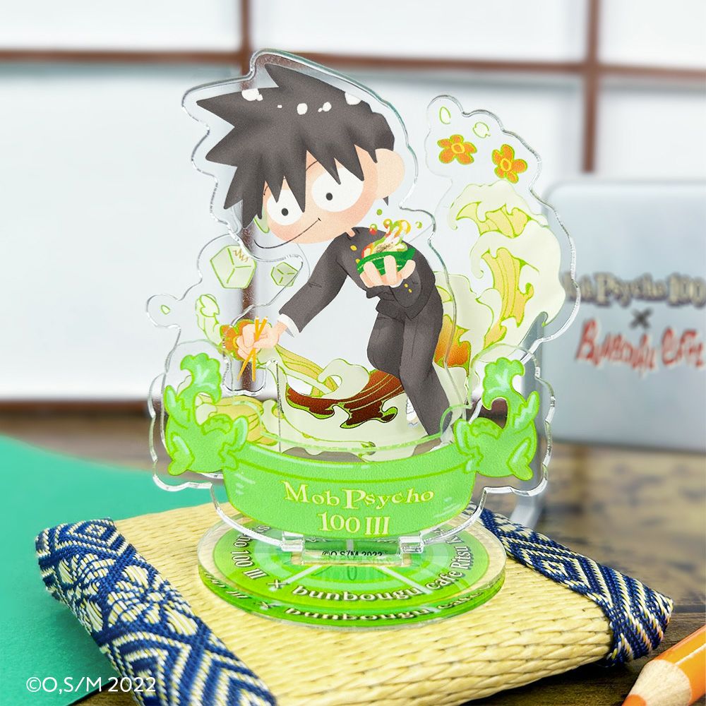 モブサイコ100 III×文房具カフェ 文カフェ絵チュード ミニアクリル