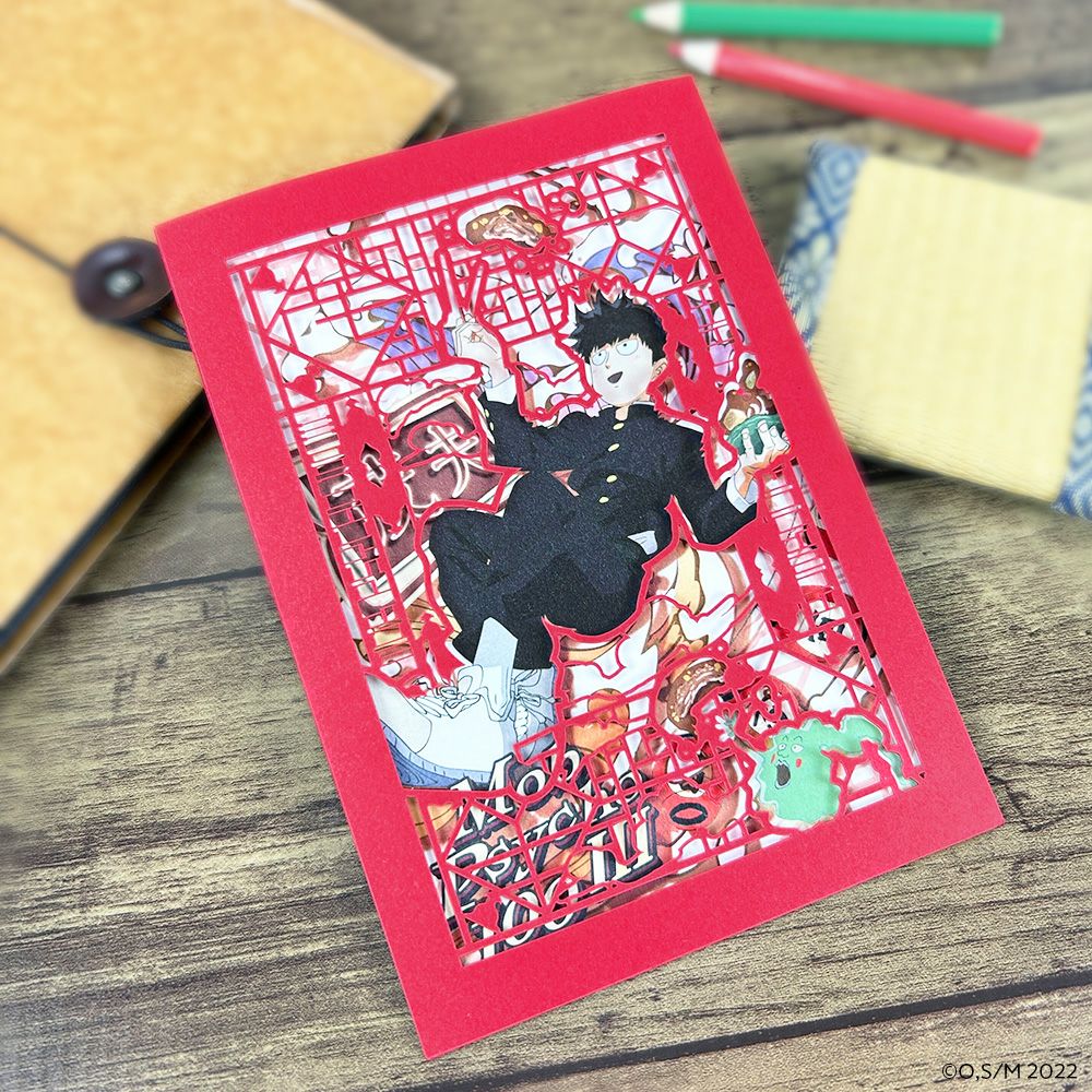 モブサイコ100 III×文房具カフェ グリーティングカード 影山茂夫