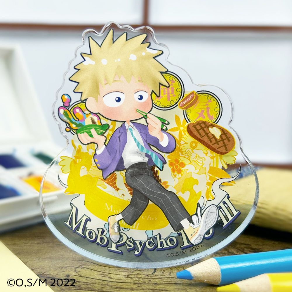 モブサイコ100 III×文房具カフェ 文カフェ絵チュード ミニゆらゆら