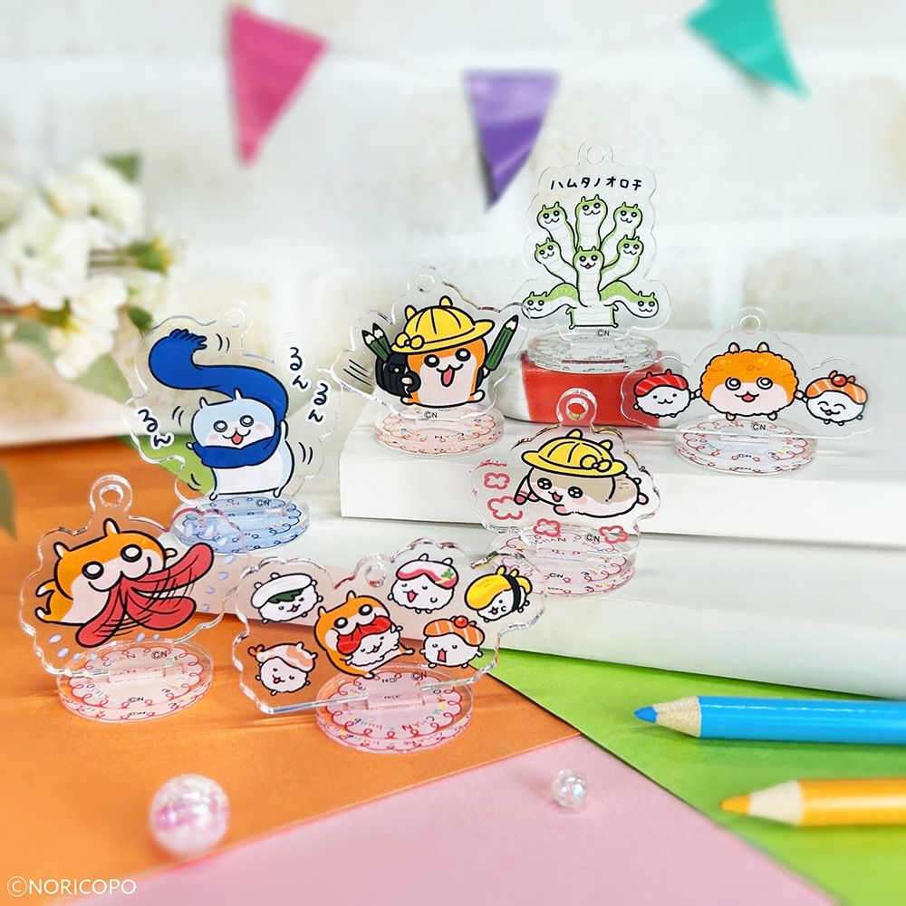 クソハムちゃん×文房具カフェ はるうららモチーフ 缶バッジ ランダム