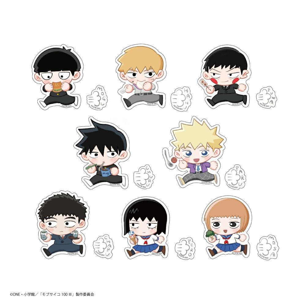 モブサイコ100 III×文房具カフェ すたさっさ。 ステッカー ランダム