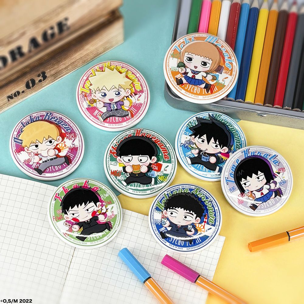 モブサイコ100 III×文房具カフェ すたさっさ。 ステッカー ランダム