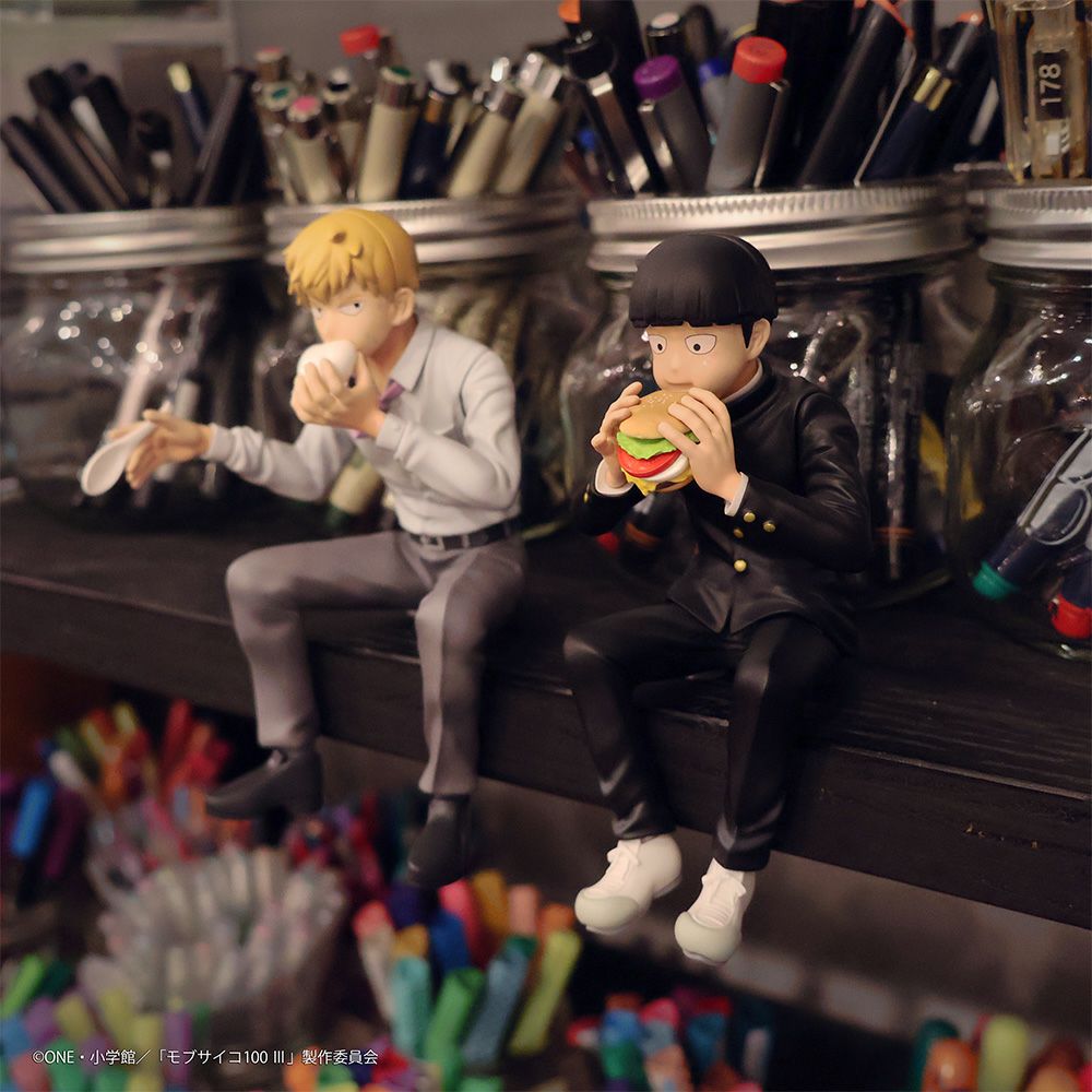 モブサイコ100 III×文房具カフェ 2022 フィギュア 霊幻新隆 | 文房具