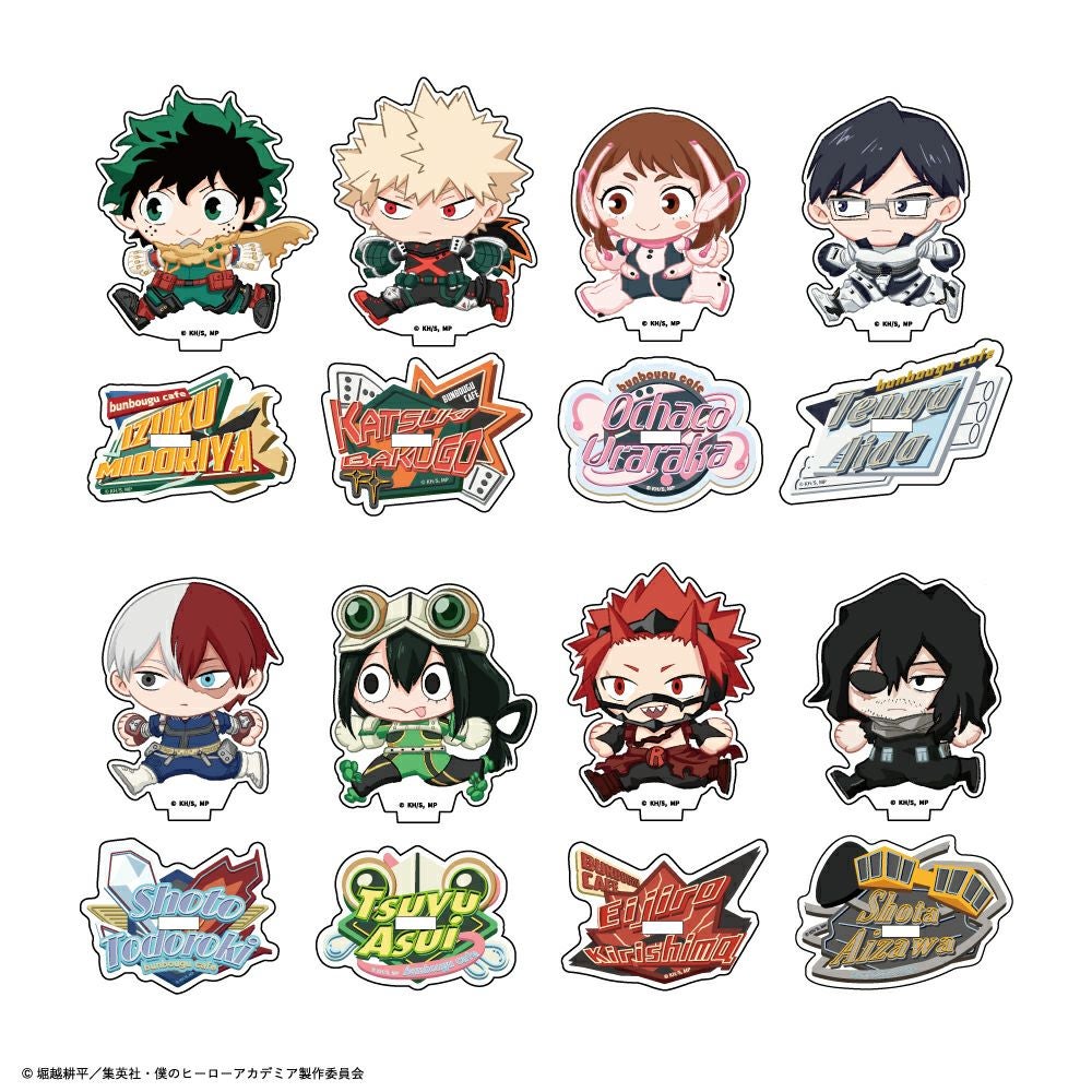 僕のヒーローアカデミア×文房具カフェ すたさっさ。 ミニアクリル