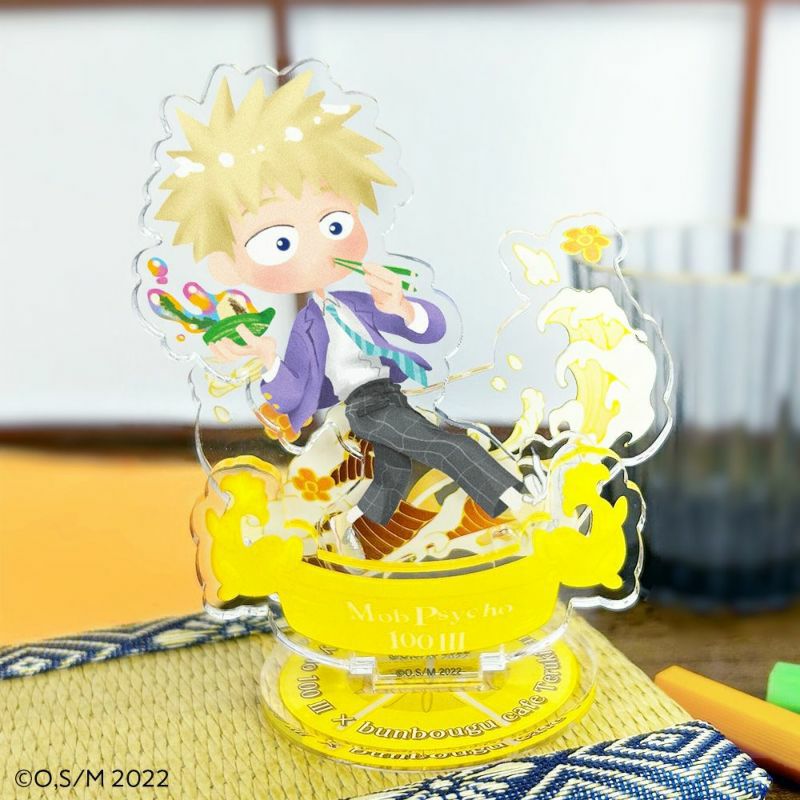 モブサイコ100 III×文房具カフェ 文カフェ絵チュード ミニアクリル