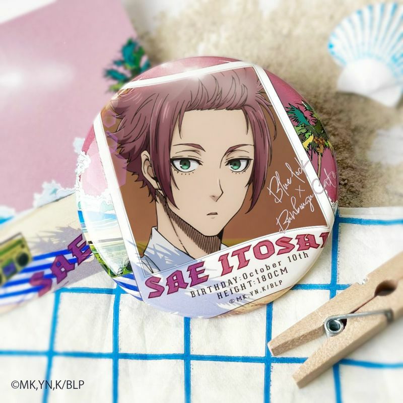 ブルーロック×文房具カフェ ワッペンモチーフ 缶バッジ 糸師冴