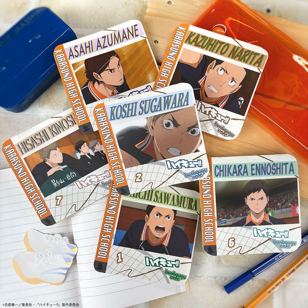 ハイキュー!!・文房具カフェ Scrap bookモチーフコースターランダム