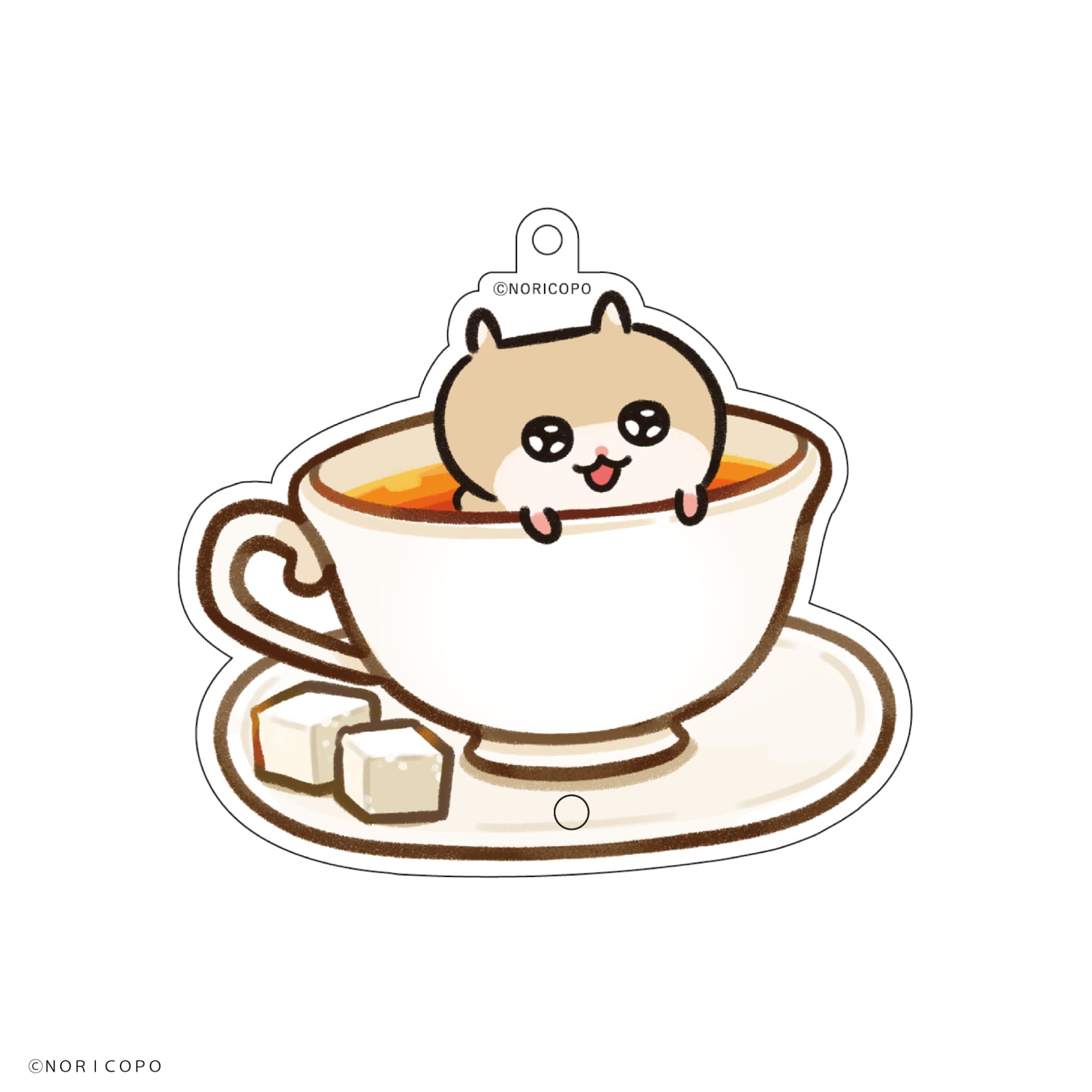 クソハムちゃん×文房具カフェ シャカシャカアクリルキーホルダーケース