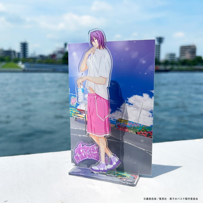 Kuroko's Basketball x Stationery Cafe Seaside Court Motif Acrylic Stand Murasakihara Atsushi